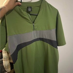 Green and Gray Men's REI Shirt